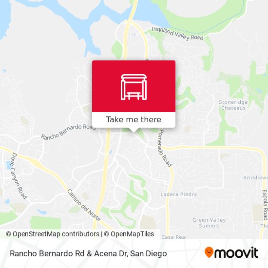 Rancho Bernardo Rd & Acena Dr map
