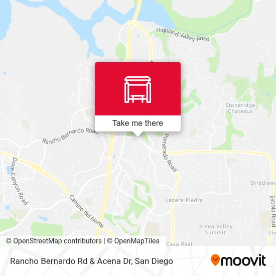 Rancho Bernardo Rd & Acena Dr map