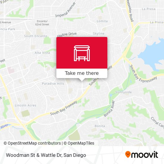 Mapa de Woodman St & Wattle Dr