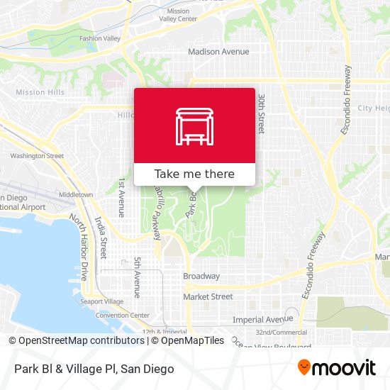 Mapa de Park Bl & Village Pl