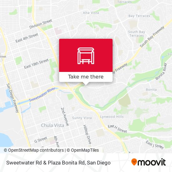 Sweetwater Rd & Plaza Bonita Rd map