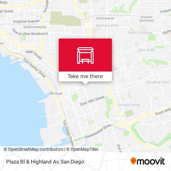 Mapa de Plaza Bl & Highland Av