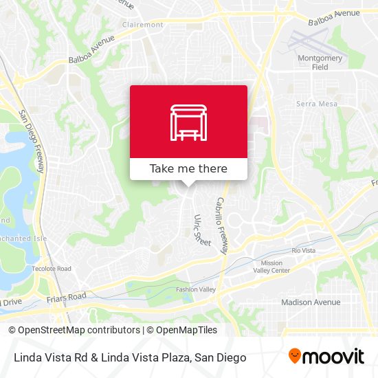 Mapa de Linda Vista Rd & Linda Vista Plaza