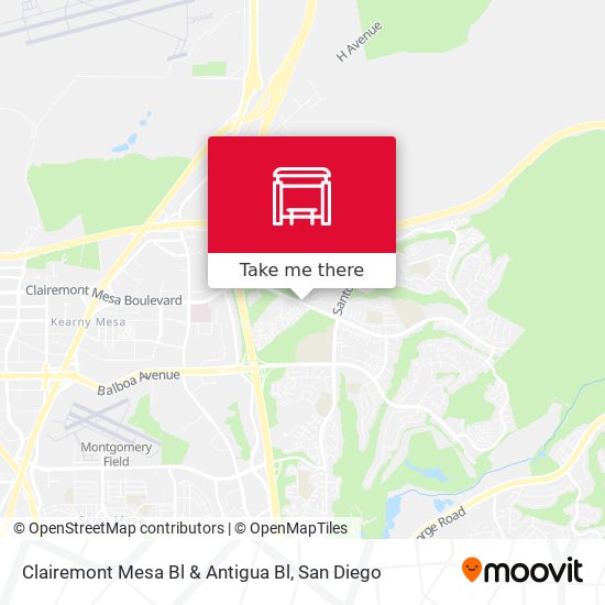 Mapa de Clairemont Mesa Bl & Antigua Bl
