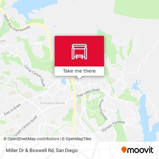 Miller Dr & Boswell Rd map