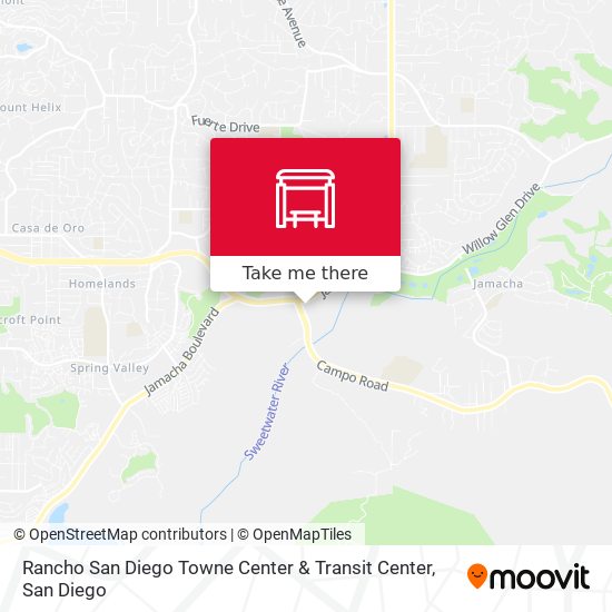 Rancho San Diego Towne Center & Transit Center map