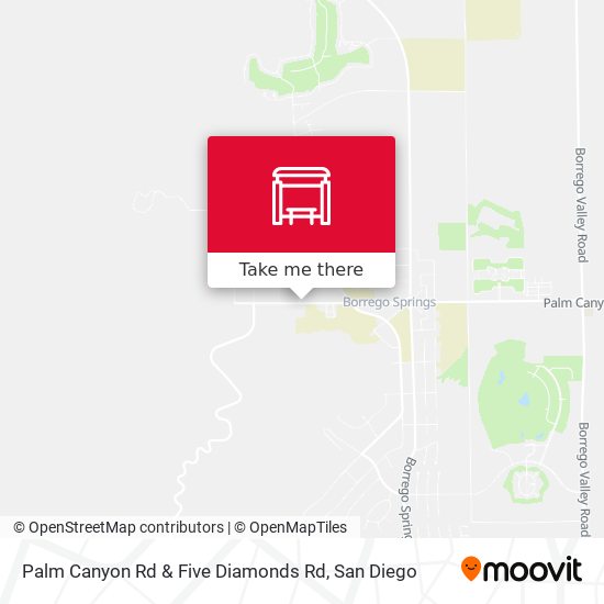 Mapa de Palm Canyon Rd & Five Diamonds Rd