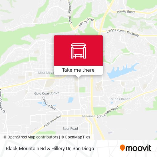 Mapa de Black Mountain Rd & Hillery Dr
