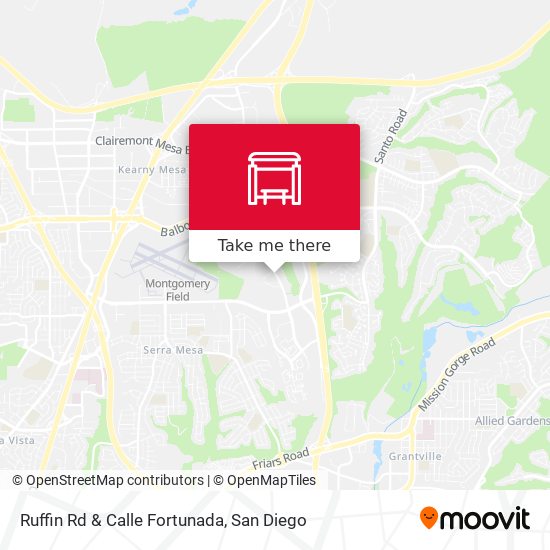 Ruffin Rd & Calle Fortunada map