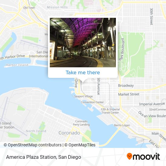 Mapa de America Plaza Station