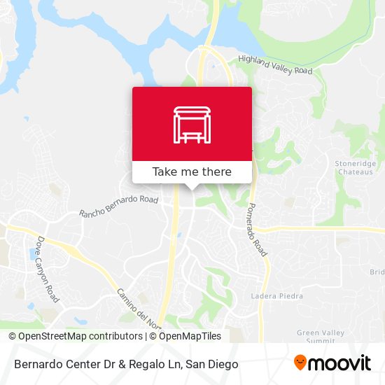 Mapa de Bernardo Center Dr & Regalo Ln