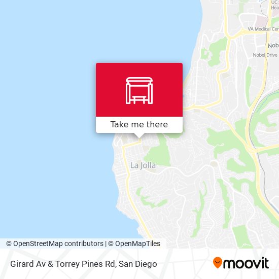 Mapa de Girard Av & Torrey Pines Rd