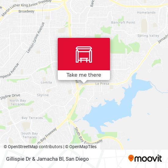 Gillispie Dr & Jamacha Bl map