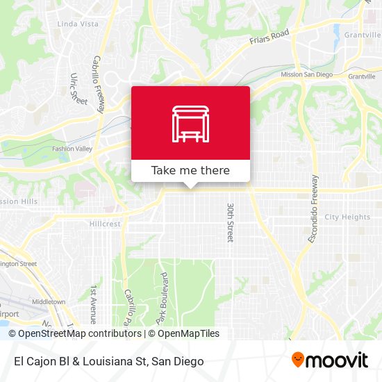 Mapa de El Cajon Bl & Louisiana St
