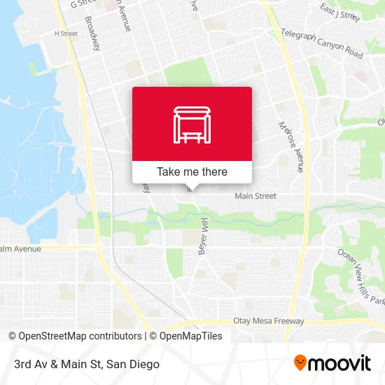 3rd Av & Main St map