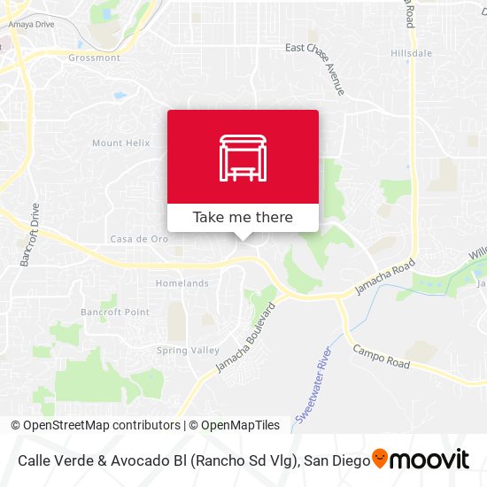 Mapa de Calle Verde & Avocado Bl (Rancho Sd Vlg)