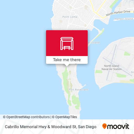 Cabrillo Memorial Hwy & Woodward St map