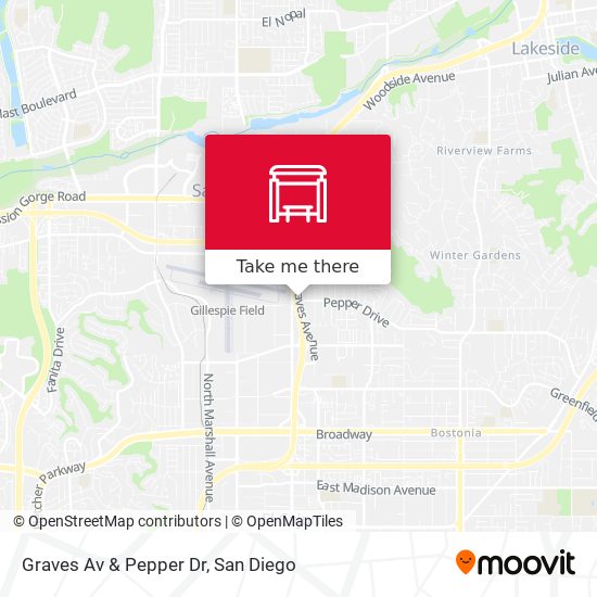 Graves Av & Pepper Dr map