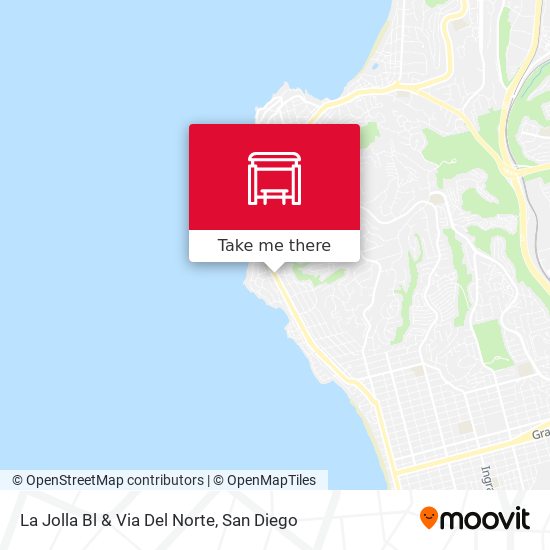 La Jolla Bl & Via Del Norte map