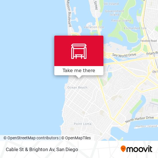 Mapa de Cable St & Brighton Av