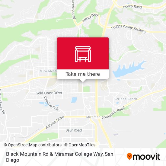 Black Mountain Rd & Miramar College Way map