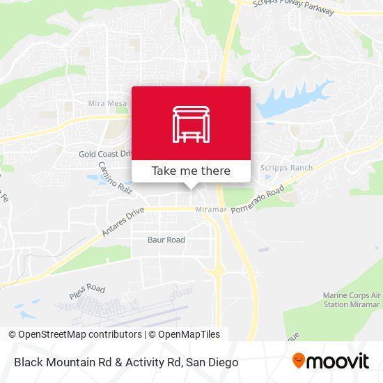 Mapa de Black Mountain Rd & Activity Rd