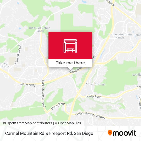 Carmel Mountain Rd & Freeport Rd map