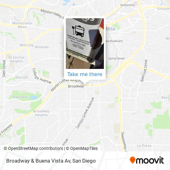 Mapa de Broadway & Buena Vista Av