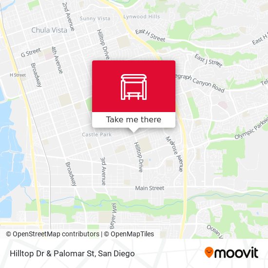 Mapa de Hilltop Dr & Palomar St