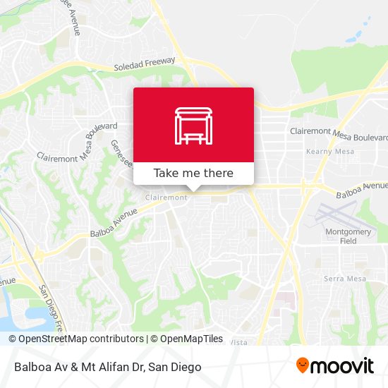 Balboa Av & Mt Alifan Dr map