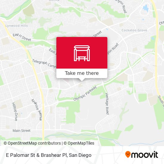 Mapa de E Palomar St & Brashear Pl