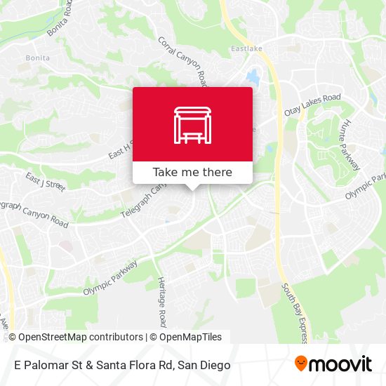 E Palomar St & Santa Flora Rd map