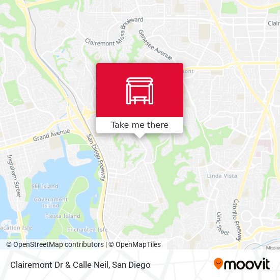 Mapa de Clairemont Dr & Calle Neil