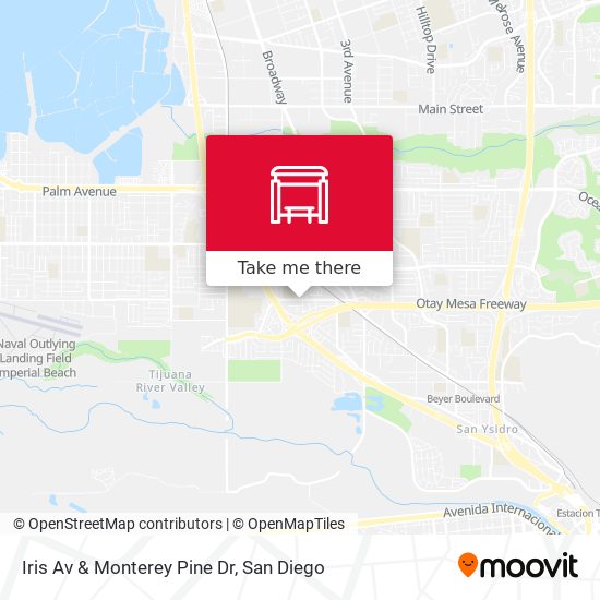 Iris Av & Monterey Pine Dr map