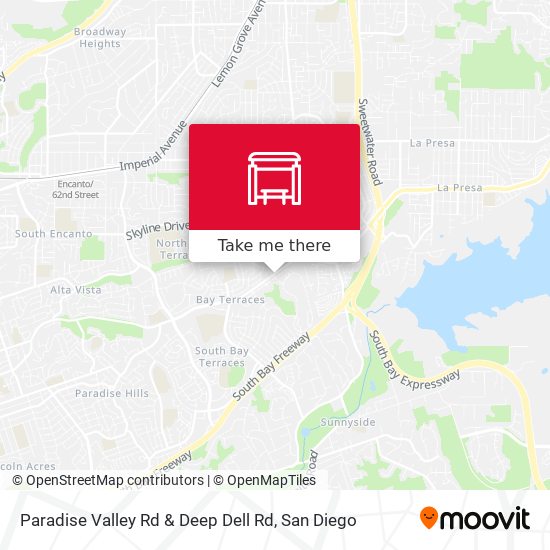 Paradise Valley Rd & Deep Dell Rd map