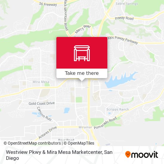 Westview Pkwy & Mira Mesa Marketcenter map