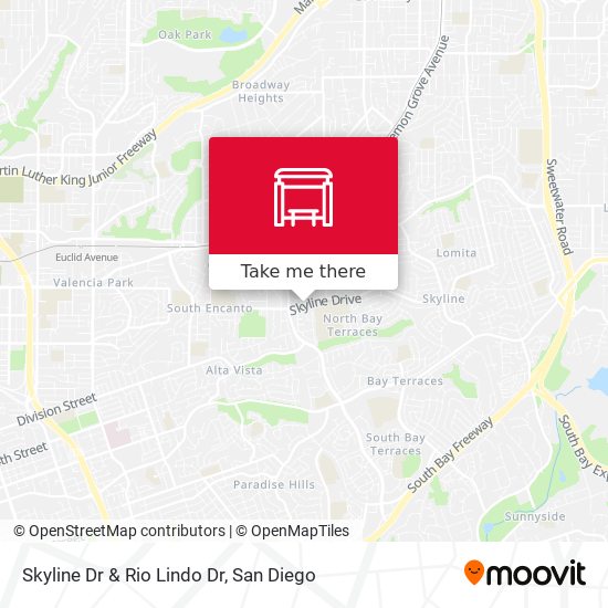 Skyline Dr & Rio Lindo Dr map