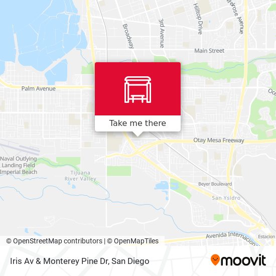Iris Av & Monterey Pine Dr map