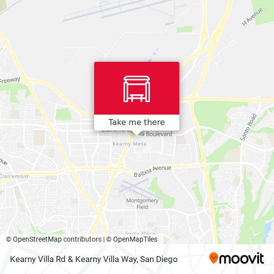 Kearny Villa Rd & Kearny Villa Way map