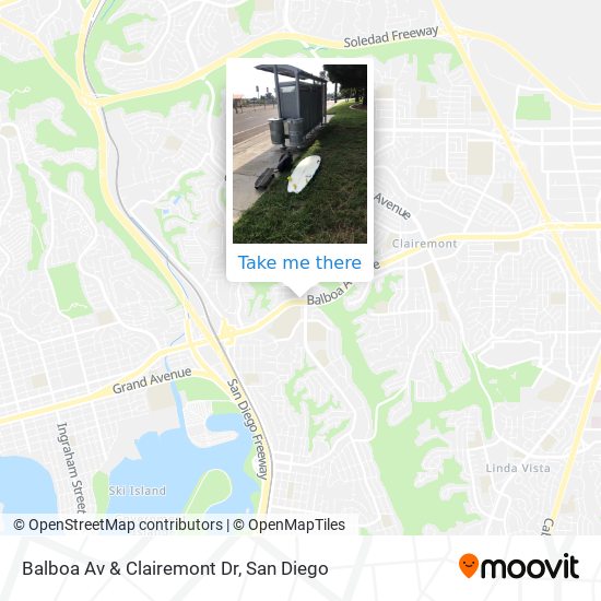 Mapa de Balboa Av & Clairemont Dr