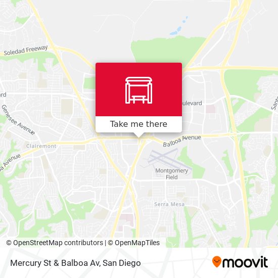 Mercury St & Balboa Av map