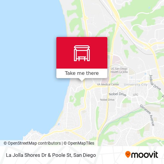 Mapa de La Jolla Shores Dr & Poole St