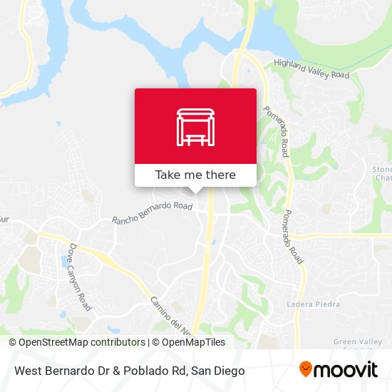 West Bernardo Dr & Poblado Rd map