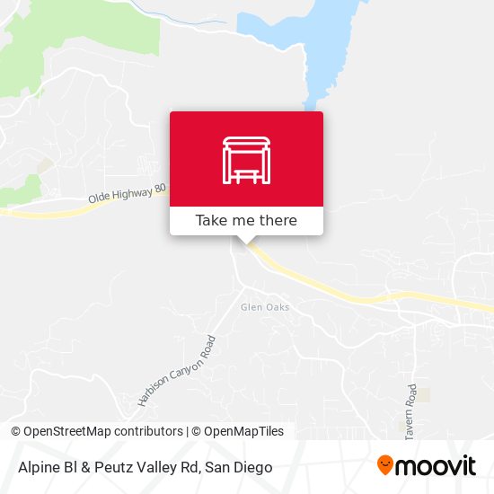 Alpine Bl & Peutz Valley Rd map