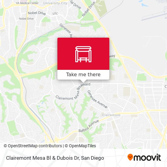 Mapa de Clairemont Mesa Bl & Dubois Dr