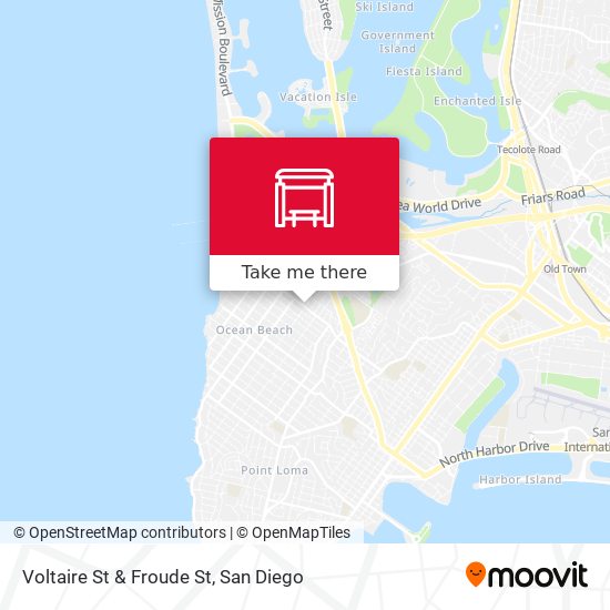 Voltaire St & Froude St map