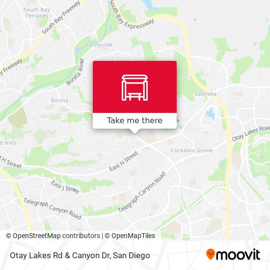 Otay Lakes Rd & Canyon Dr map