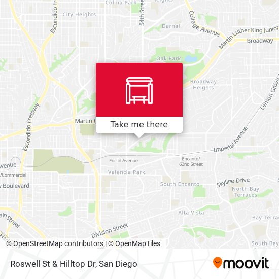 Roswell St & Hilltop Dr map