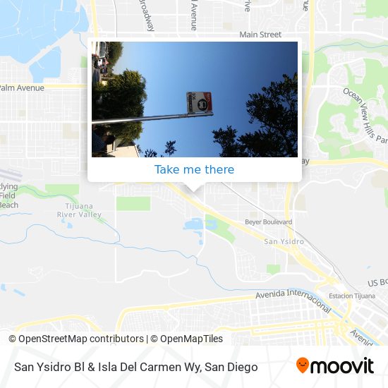 San Ysidro Bl & Isla Del Carmen Wy map