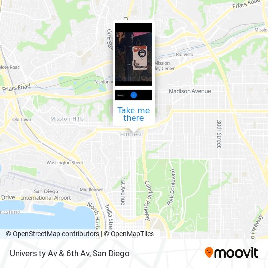 Mapa de University Av & 6th Av